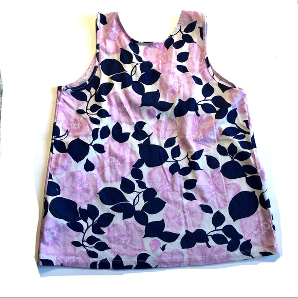 Gap Kids 13Y Floral Print No-Sleeve Shirt Not Used - Picture 2 of 6